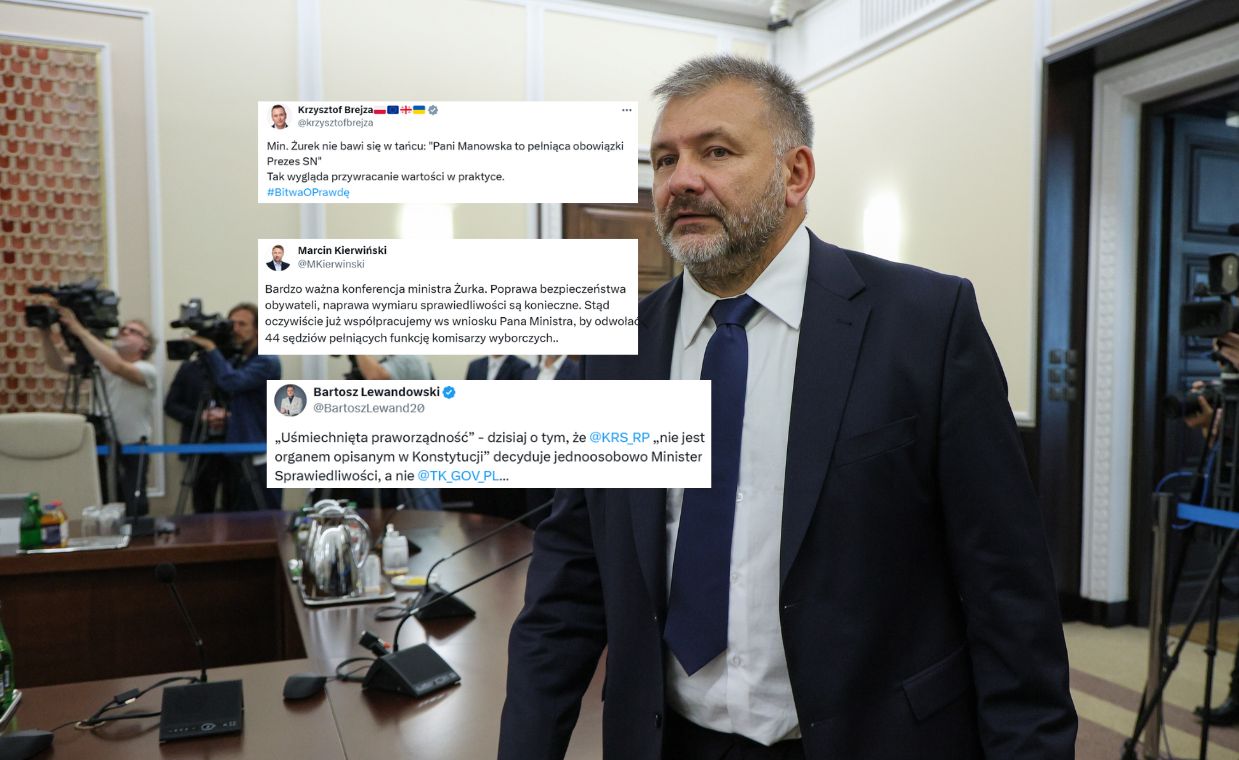 "Nie bawi się w tańcu". Fala komentarzy po wystąpieniu Żurka
