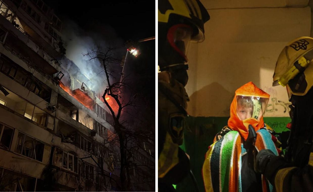 Noc pożarów i eksplozji. Ukraina odpowiedziała na atak Rosji