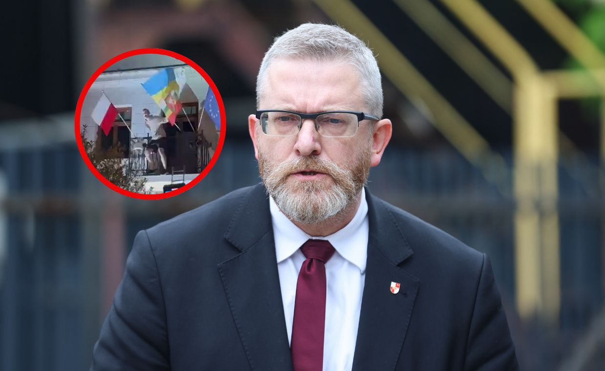 Flaga Ukrainy wróciła. Jest śledztwo po wiecu Malarza