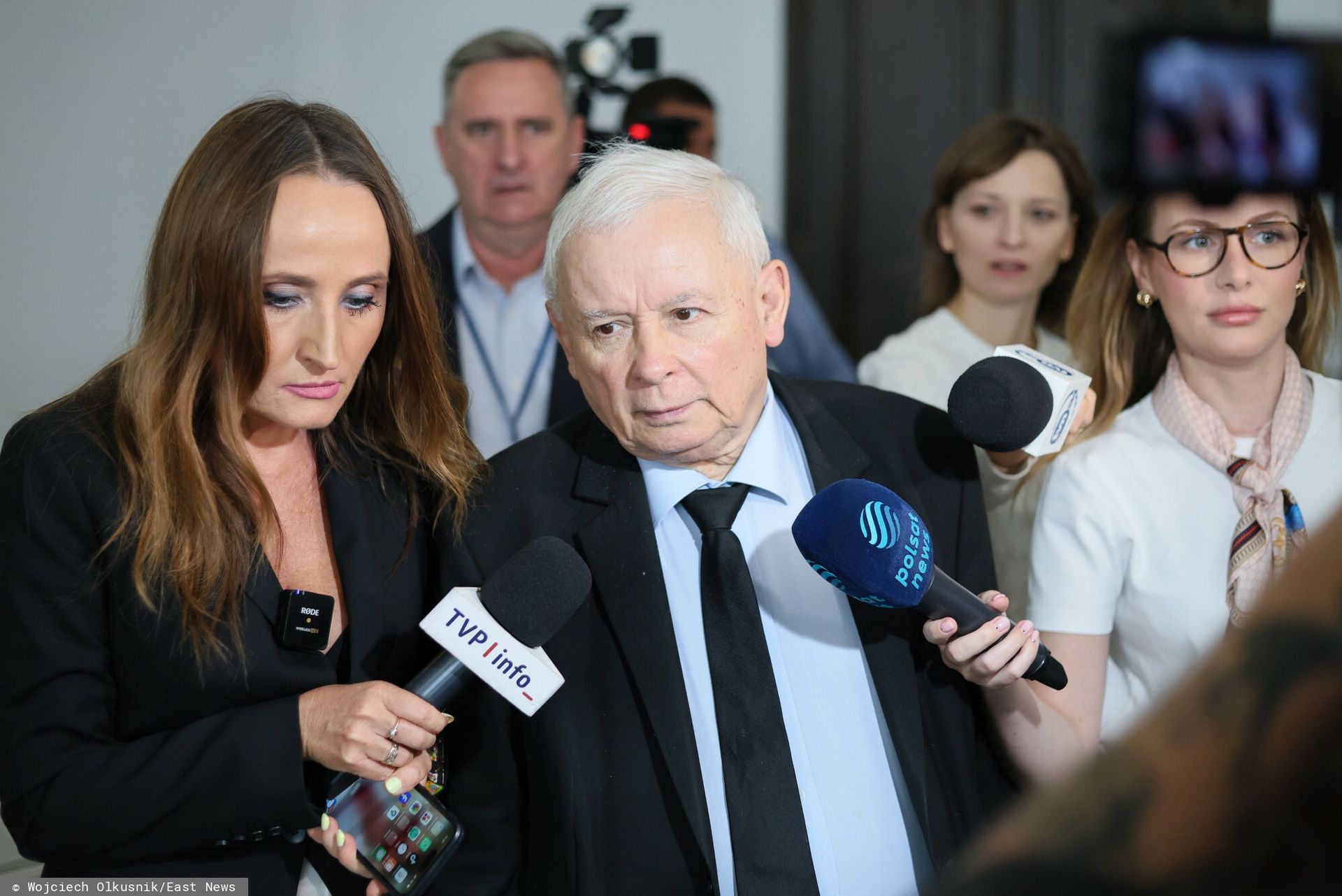 Kaczyński dostał pytanie. "Spłynęło to po panu"?