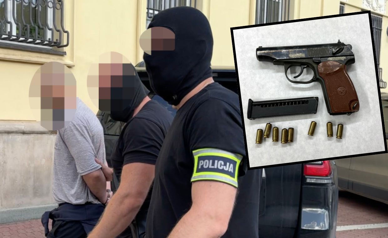 Trzech Rosjan zatrzymanych. W mieszkaniu mieli broń i amunicję