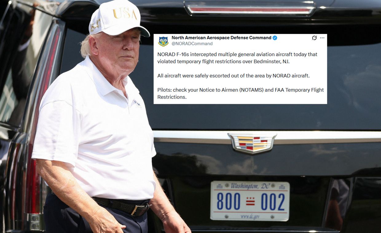 Incydent nad polem golfowym Trumpa. Użyto F-16