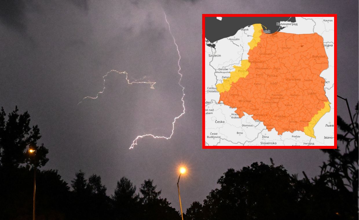 Groźne burze i ulewy w Polsce. Szereg ostrzeżeń IMGW