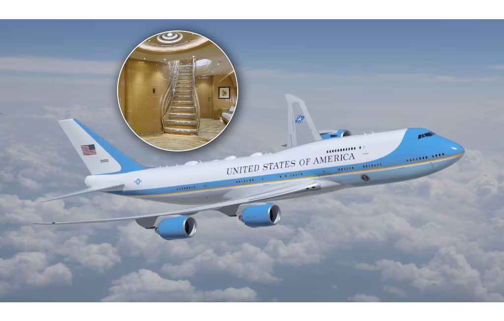 Latający pałac Trumpa: Boeing 747-8 Jumbo Jet. W środku jest jakby luksusowo