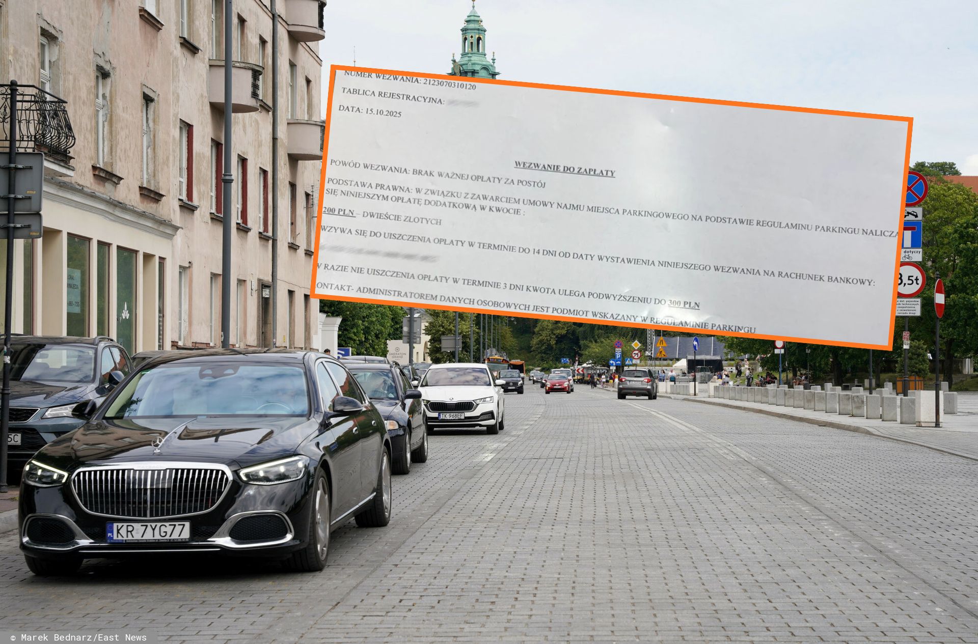 Znalazł taką kartkę za wycieraczką. Od razu zgłosił sprawę policji