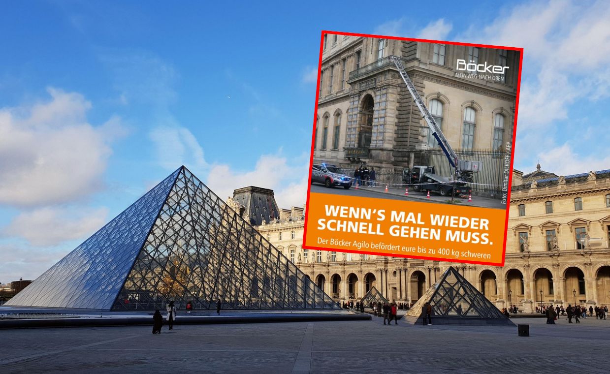 "Kiedy musisz działać szybko". Promują się na kradzieży w Luwrze