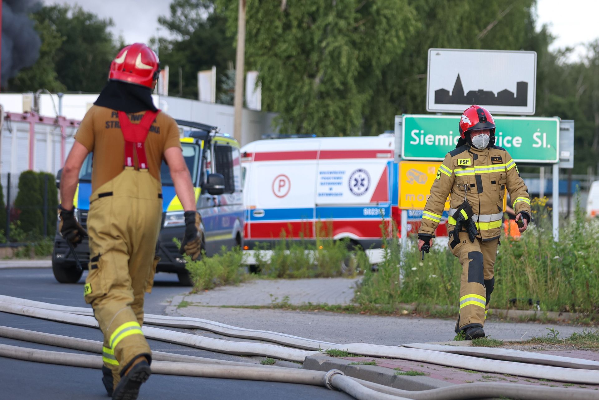 Pożar w Siemianowicach Śląskich. Strażacy opanowali ogień