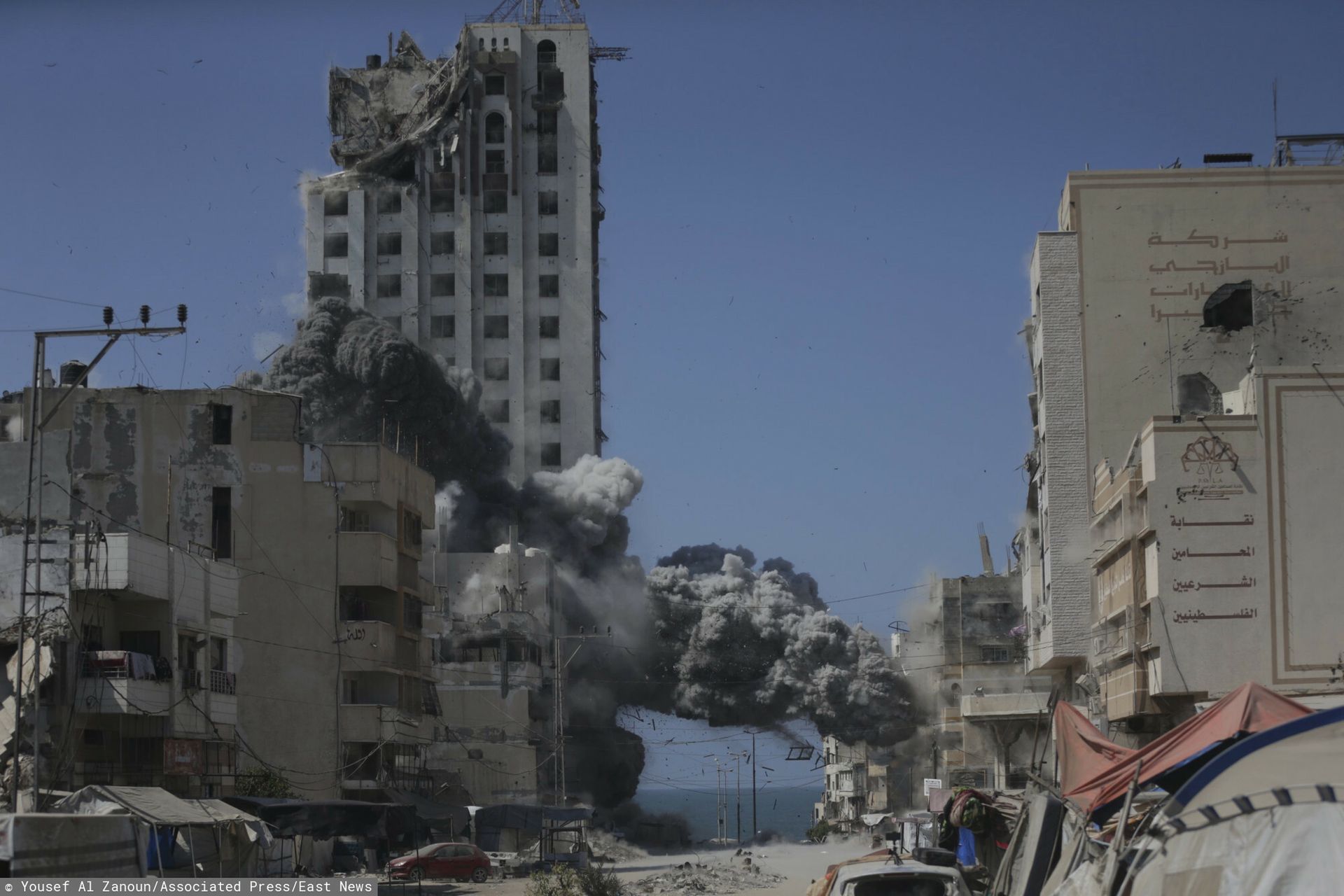 Działo się w nocy. Izraelskie czołgi w centrum Gazy