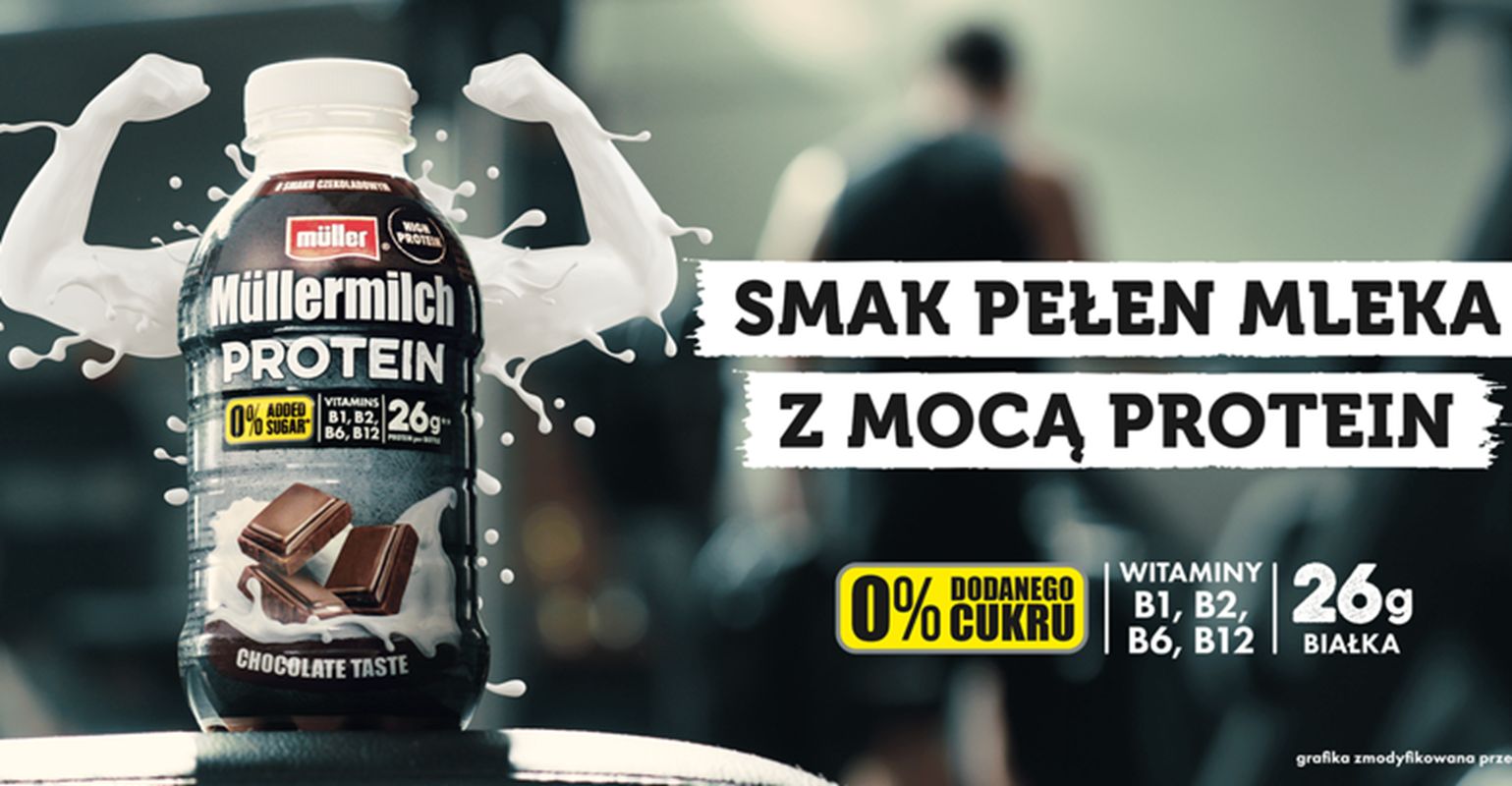 Leo Warsaw przygotowało kampanię Müllermilch Protein na trzy rynki