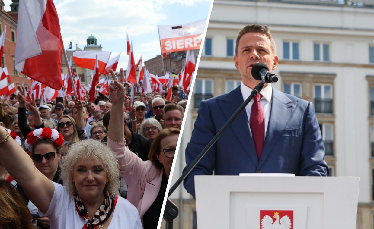 Trzaskowski wszedł na scenę. "Reklamacji nie będzie"