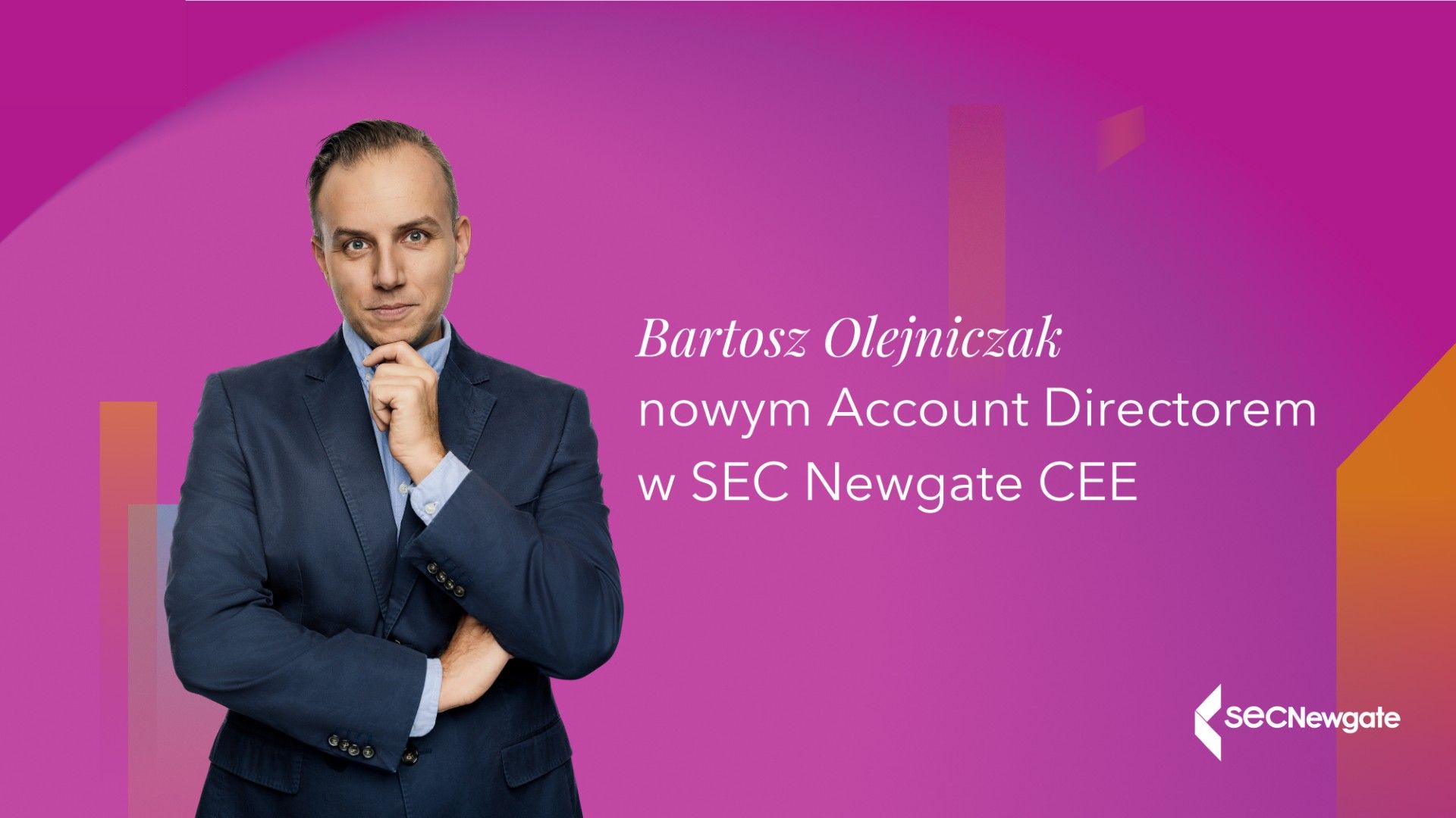 Bartosz Olejniczak account directorem w SEC Newgate CEE