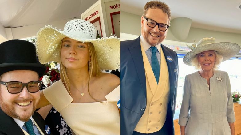 Jan Lubomirski-Lanckoroński szczyci się zdjęciem z królową Camillą na Royal Ascot. Powiało wielkim światem?