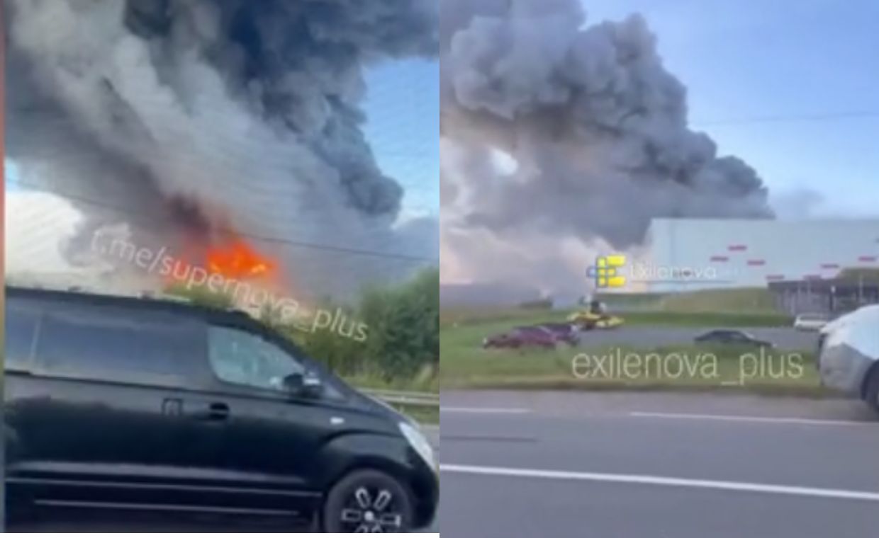 Atak dronów pod Moskwą i Petersburgiem. Płoną rosyjskie magazyny