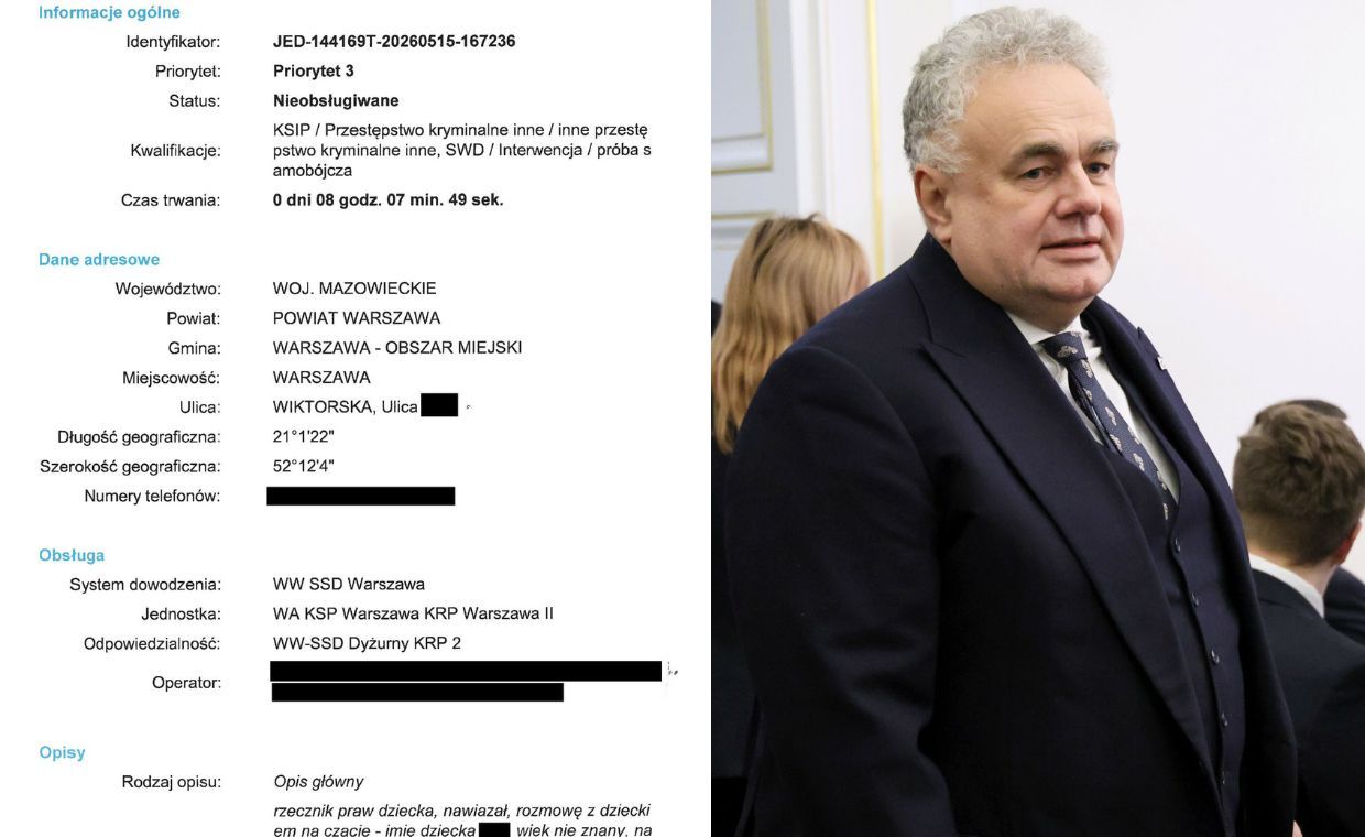 Interwencja u Sakiewicza. Policja pokazuje dokumenty