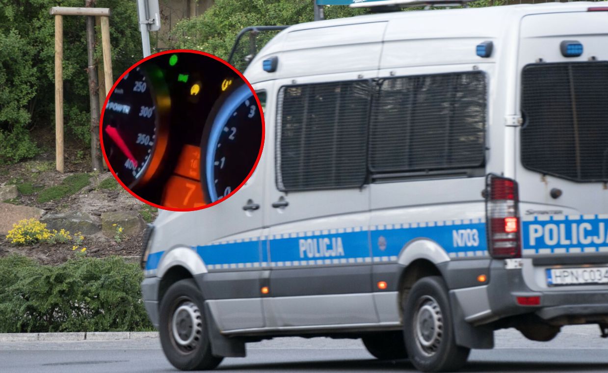 Jechał prawie 400 km/h. Policja z komunikatem