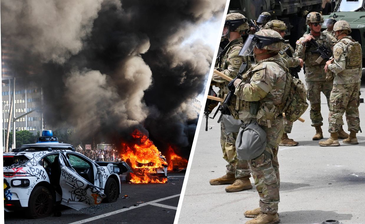 Trump o sytuacji w Los Angeles. "Powinni dziękować"