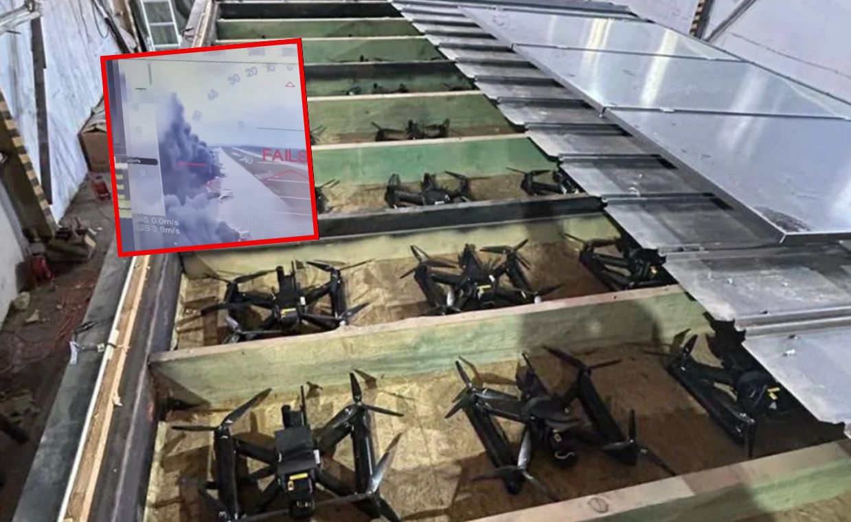 Od tego zaczął się atak Ukrainy? Drony wystrzelono z ciężarówek