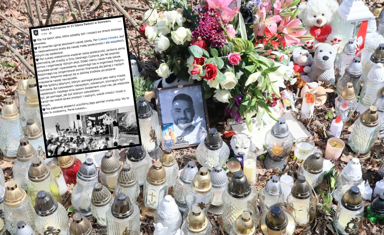 Śmierć Łukasza Litewki. Szkoła w Sosnowcu dodała poruszający wpis