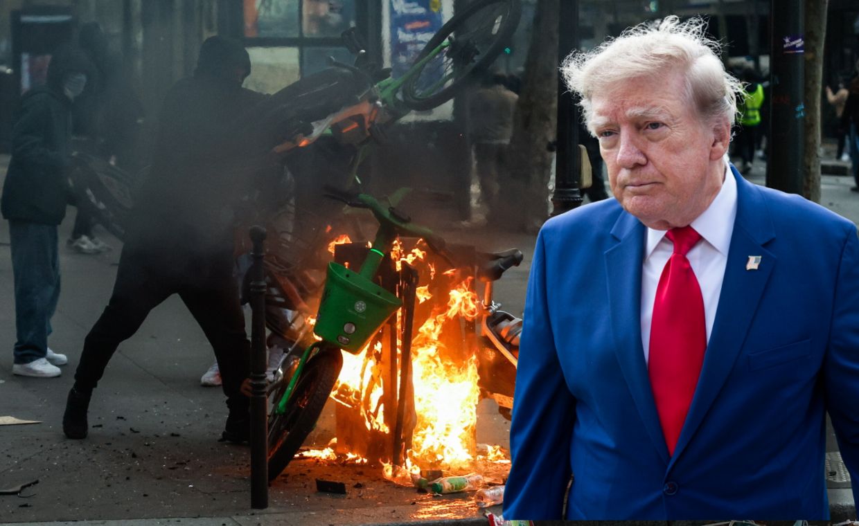 Trump wzywa władze Francji. "Zamknijcie granice"
