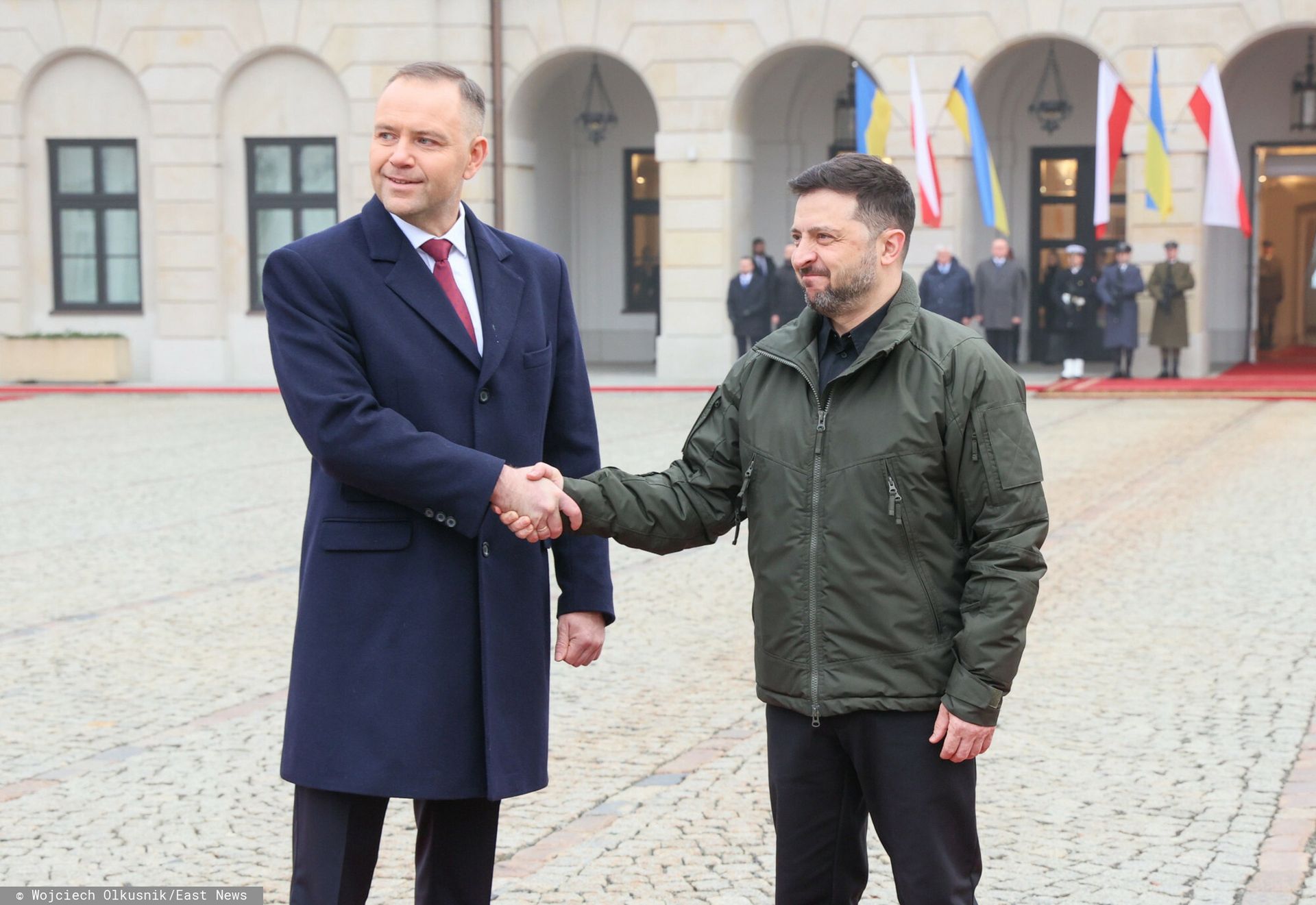 Zełenski zapytany o relacje z Nawrockim. Mówił też o Dudzie