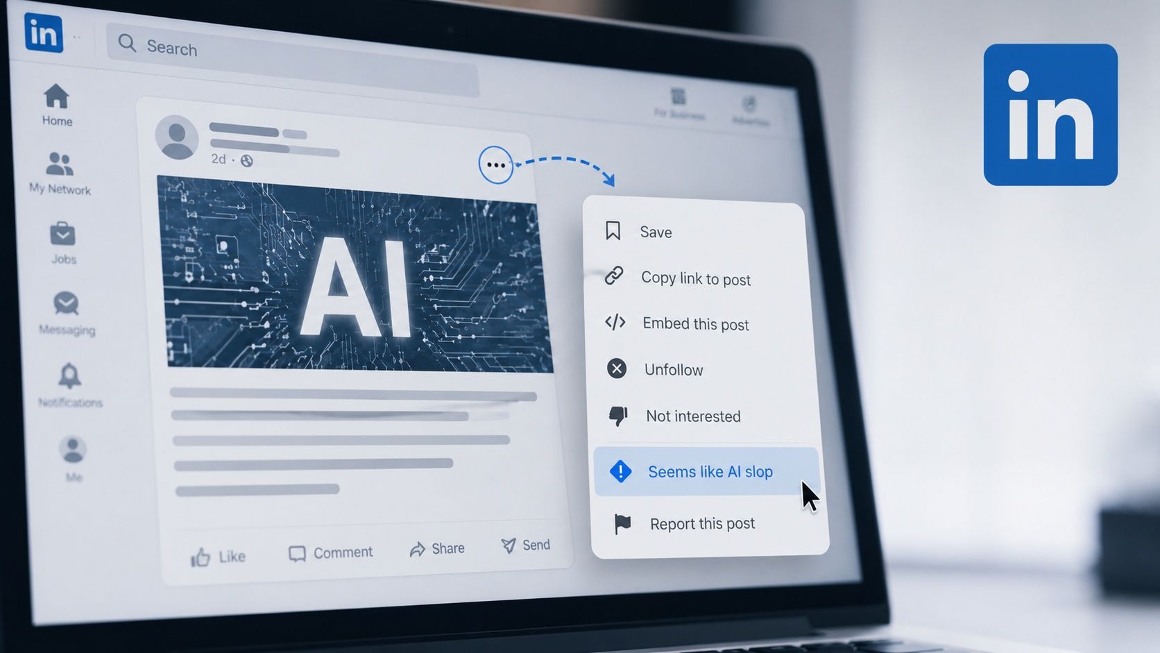 Miarka się przebrała. Na LinkedIn można zgłaszać słabe posty napisane przez AI