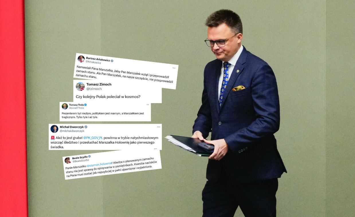 Hołownia mówił o zamachu stanu. Tak komentują jego słowa