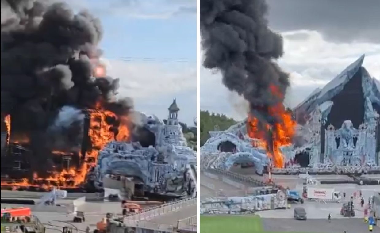 Pożar na Tomorrowland. Ogromny pożar głównej sceny