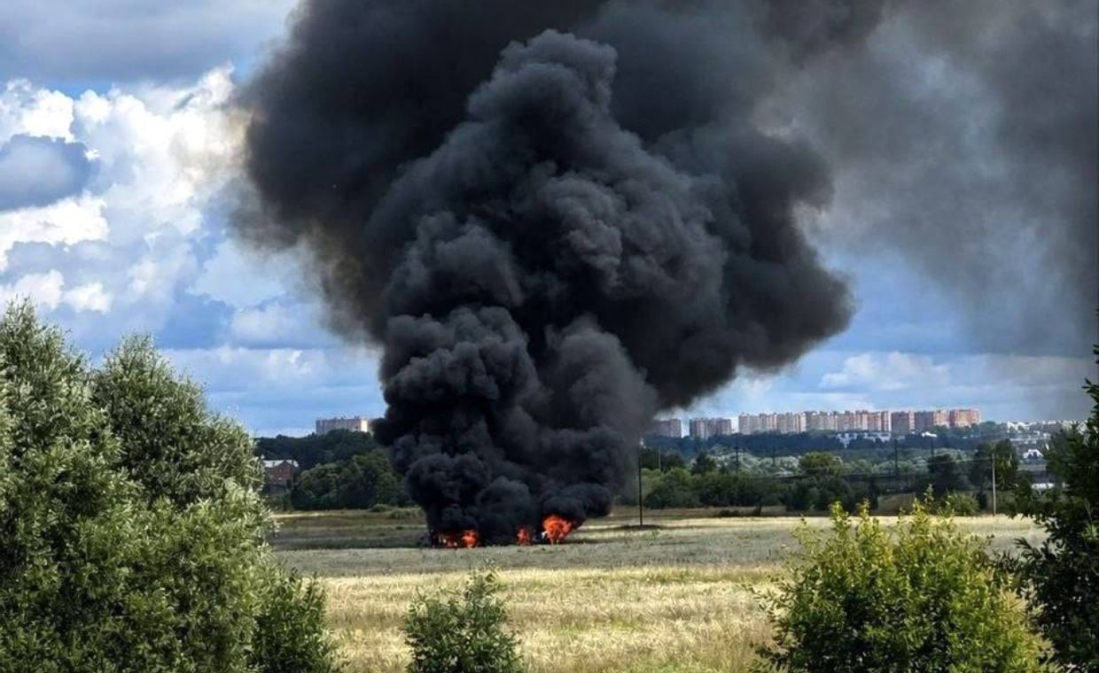 Katastrofa lotnicza pod Moskwą. Media: rozbił się myśliwiec Su-57