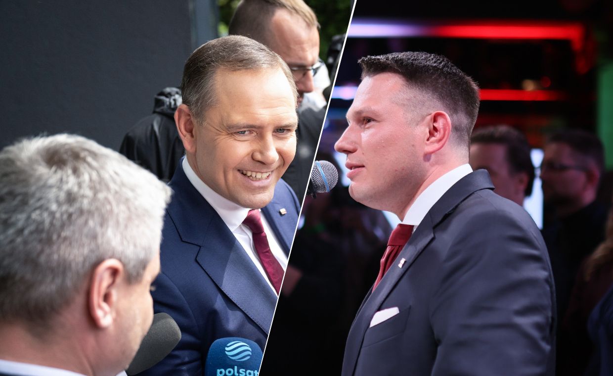 Nawrocki u Mentzena. "Jak piesek, który prosi o smaczka"