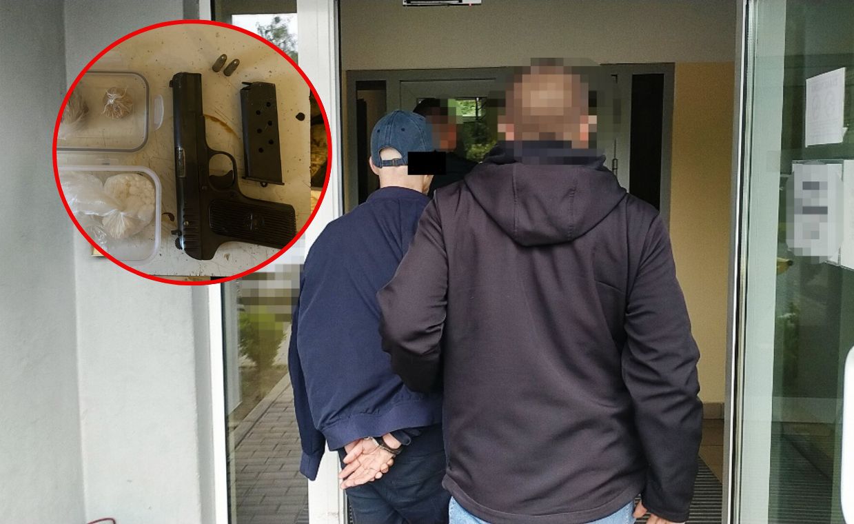 Miał broń i narkotyki. Niewiarygodne, gdzie się ukrył przed policją