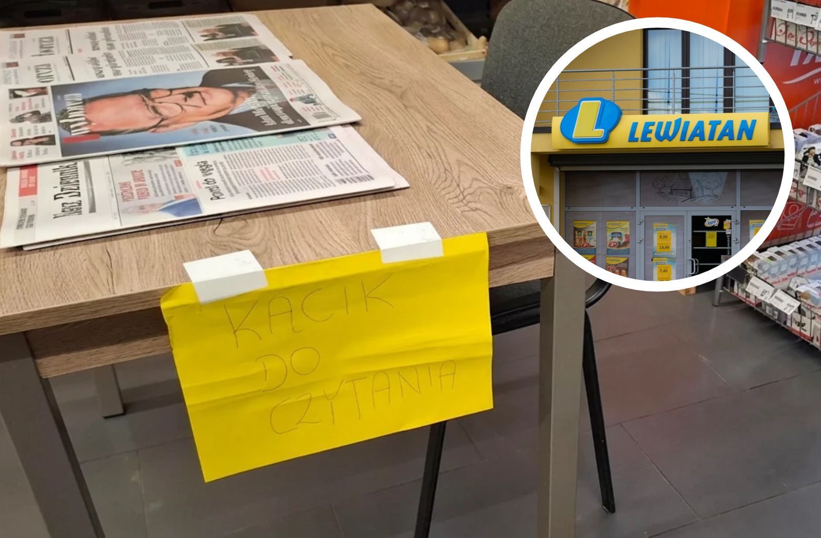 Stolik, krzesło i dwie gazety. Tak sklep na wsi obszedł zakaz handlu w niedzielę