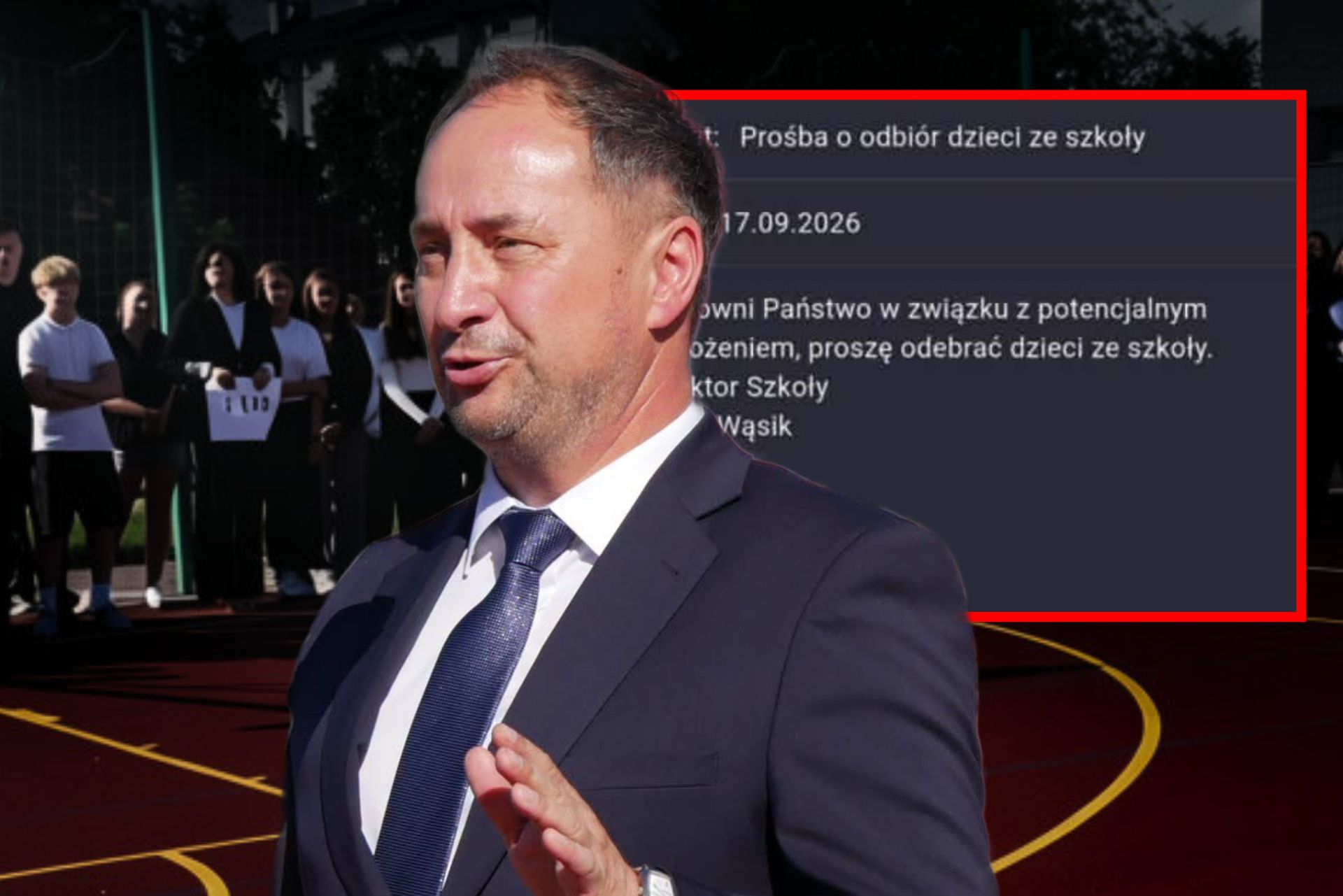 Syreny wyją, a szkoła wysyła uczniów do domu. "Żeby się rozproszyli"