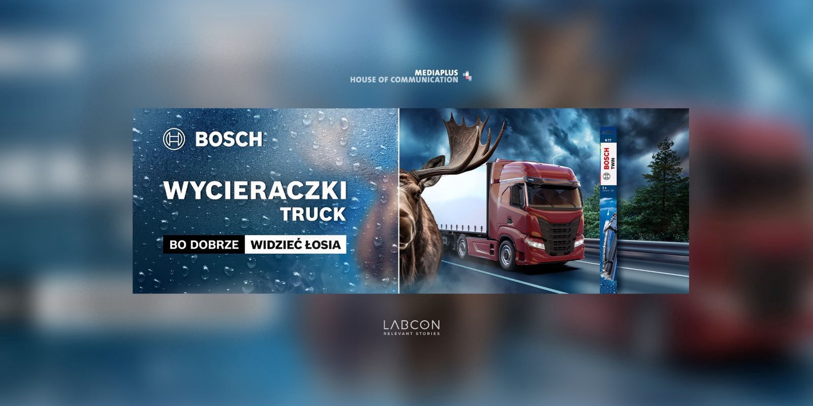 Nowa kampania wycieraczek Bosch. Łoś w centrum uwagi
