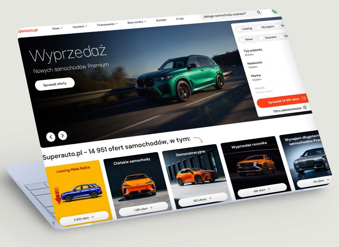 Superauto.pl znów przyspieszyło. Tyle dla Wirtualnej Polski