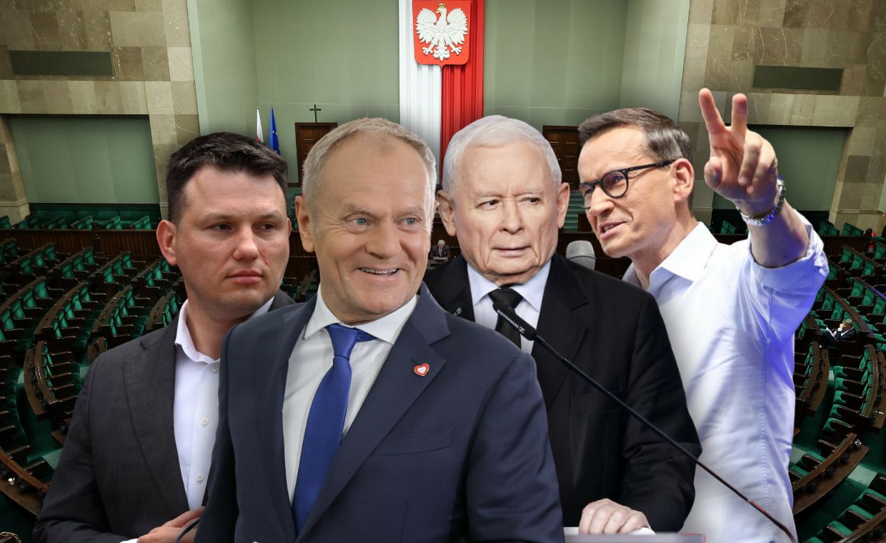 PiS z wyraźną stratą, Morawiecki w Sejmie. Najnowszy sondaż