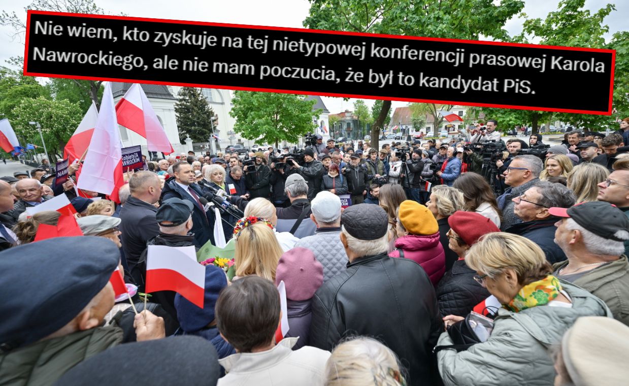 Zakrzykiwali dziennikarzy. W sieci burza po konferencji Nawrockiego