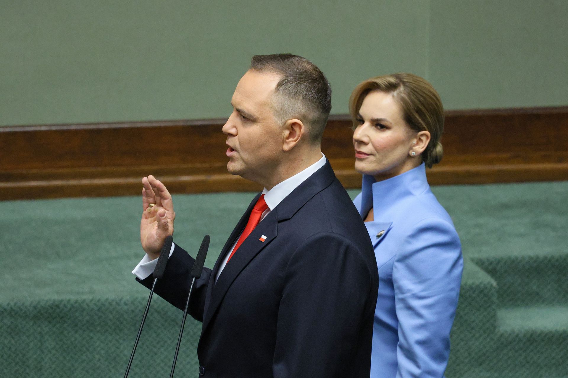 Szpilka w Nowacką. Nawrocki w przemówieniu o lekturach