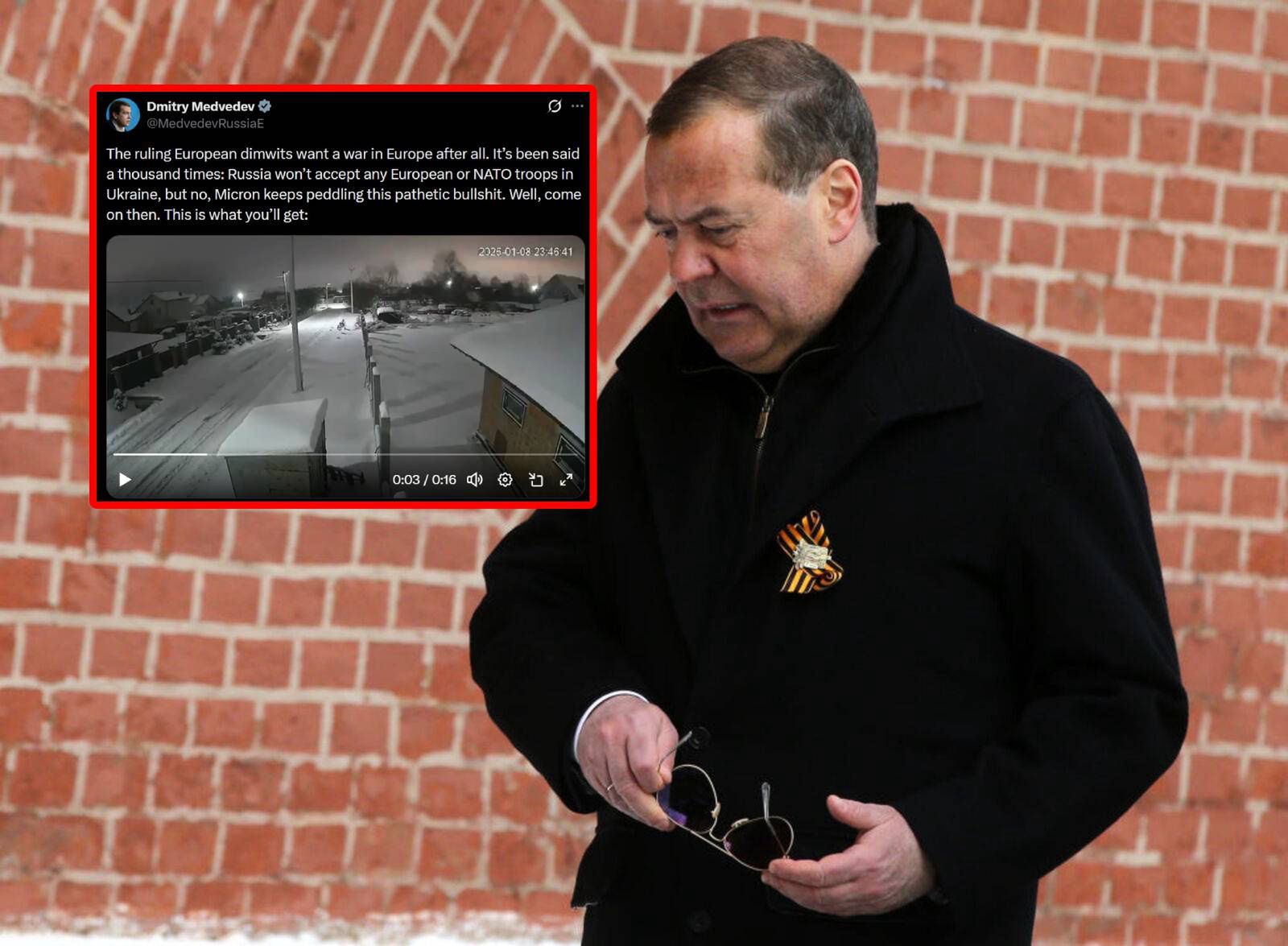 Miedwiediew grozi Europie. "Oto, co otrzymacie"