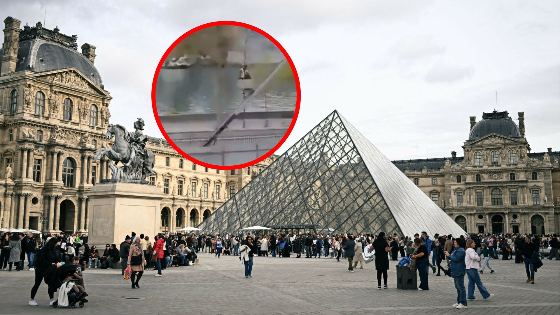 Nowe nagranie z kradzieży. Tak złodzieje uciekli z Luwru