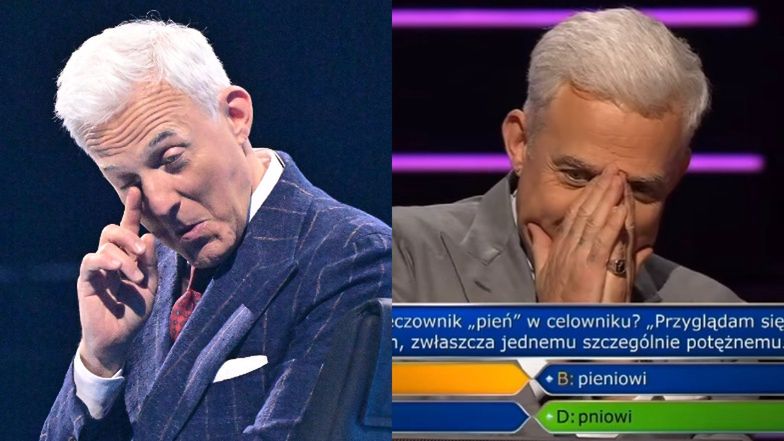 Hubert Urbański ZNOWU ŹLE PODPOWIEDZIAŁ uczestniczce "Milionerów". Wyłożył się na pytaniu o odmianę rzeczownika… (WIDEO)