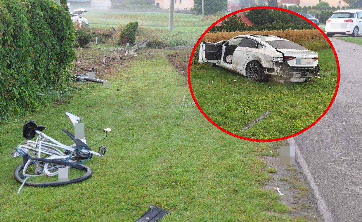 Staranował auto, człowieka i płot. Zatrzymali pijanego 19-latka
