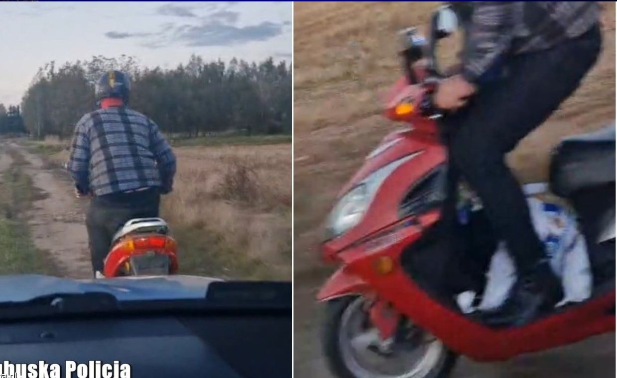 Szaleńcza ucieczka na motorowerze. 40-latek miał wiele na sumieniu