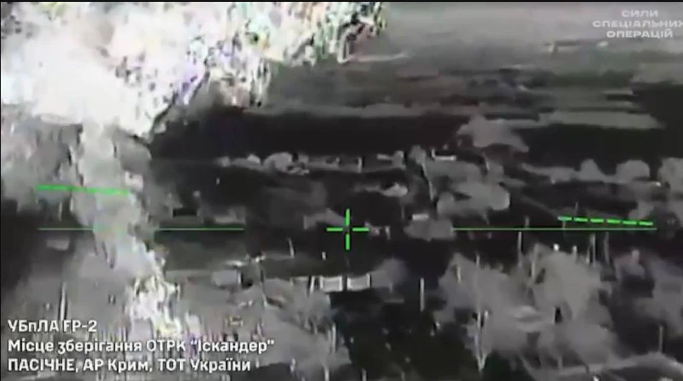 Celne uderzenie Ukraińców. Magazyn Iskanderów w ogniu