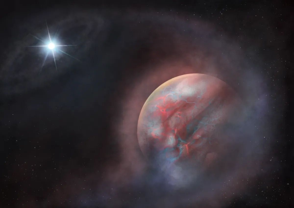 Pierwsza planeta drugiej generacji. Powstała, gdy jej gwiazda umarła