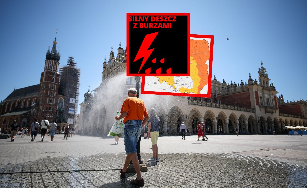 Silny deszcz i burze. Prawie cała Polska w alertach