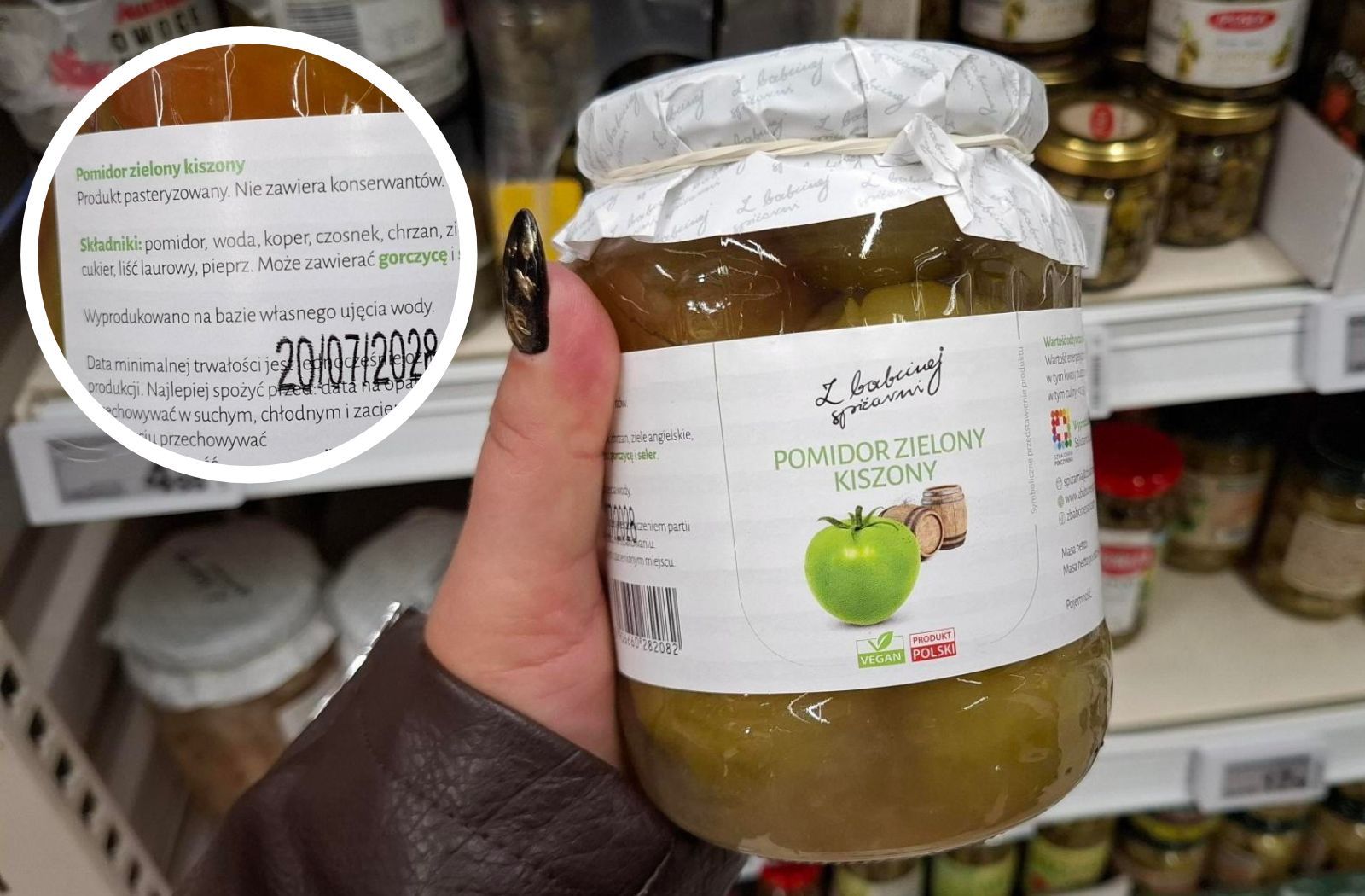 W Auchan znalazłam nietypową kiszonkę za 10 zł. Skład jest krótki i konkretny