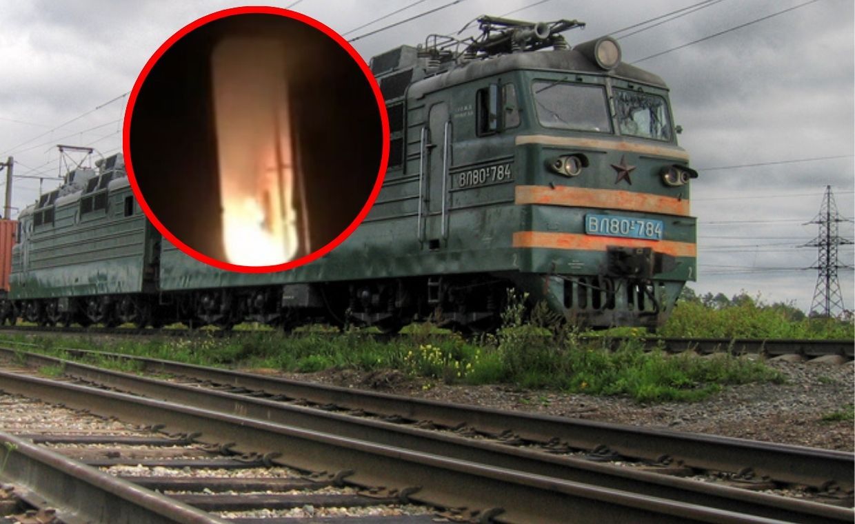 Atesz znów zaatakował w Rosji. Lokomotywa w ogniu