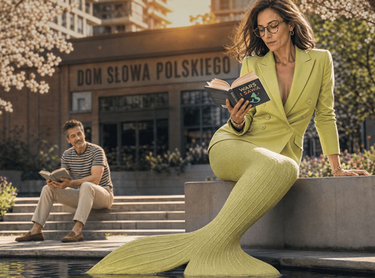 Warszawska syrena w nowej odsłonie promuje projekt Towarowa22