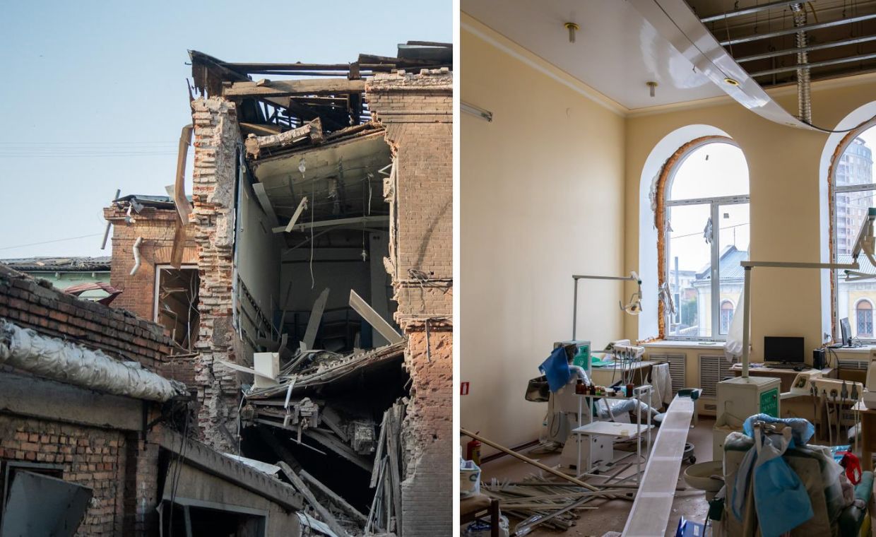 Rosjanie uderzyli w szpital położniczy. Ranne noworodki