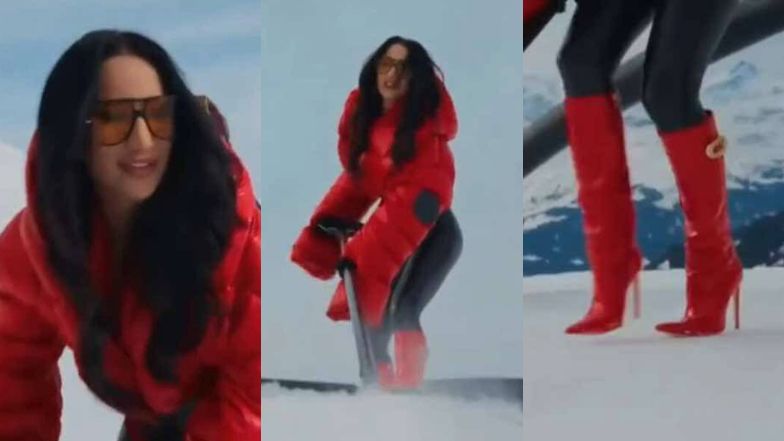 Wyciekła eurowizyjna pocztówka Justyny Steczkowskiej: "odśnieżanie" Alp i paradowanie po śniegu w szpilkach